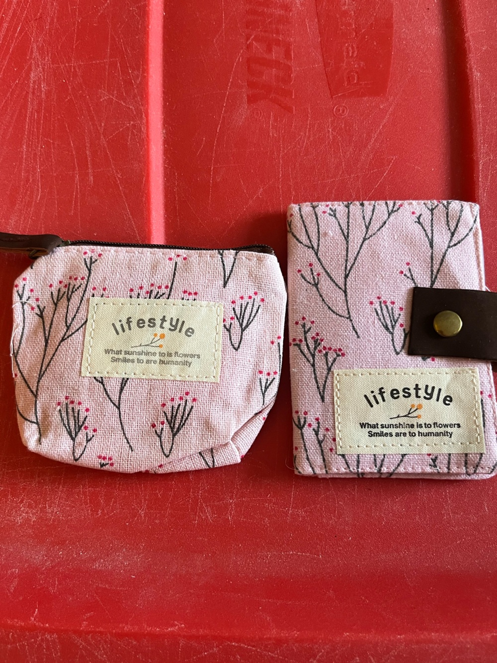 Lifestyle Floral Coin Purse and Card Holder Set